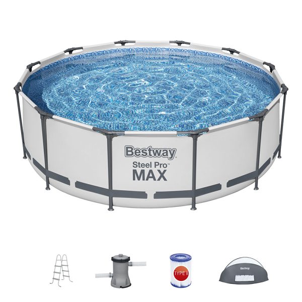 BESTWAY STEEL PRO MAX FRAME POOL SET MITFILTERPUMPE + VERDECK Ø 366 X 100 CM – Bild 4