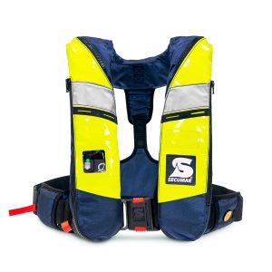 SECUMAR AUFBLASBARE RETTUNGSWESTE SIERRA 300 NEON | Sportsness.ch