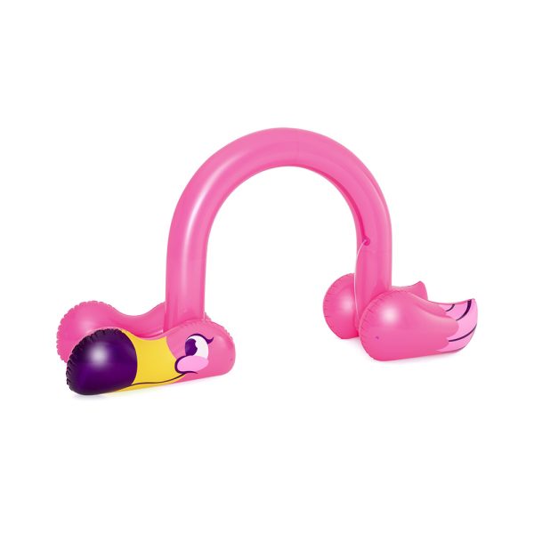 BESTWAY WASSERSPRINKLERBOGEN JUMBO FLAMINGO 340 X 110 X 193 CM | Sportsness.ch