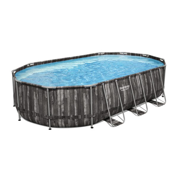 BESTWAY POWER STEEL FRAME POOL KOMPLETT-SET 610 X 366 X 122 CM | Sportsness.ch