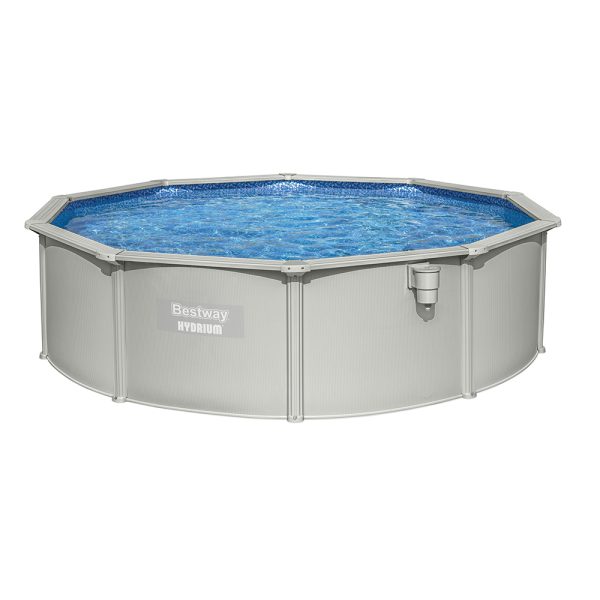 BESTWAY HYDRIUM STAHLWANDPOOL KOMPLETT-SET MIT SANDFILTERANLAGE Ø 457 X 122 CM | Sportsness.ch