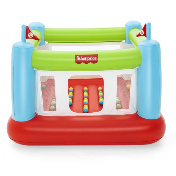 FISHER-PRICE HÜPFBURG BOUNCESATIONAL MIT INTEGRIERTER PUMPE 175X173X135 CM | Sportsness.ch