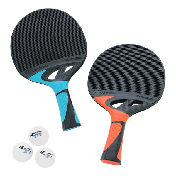 TISCHTENNISSCHLÄGER-SET TACTEO DUO INKL.3 BÄLLE | Sportsness.ch