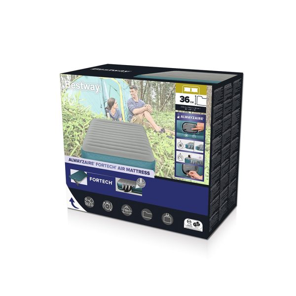 BESTWAY ALWAYZAIRE FORTECH MIT MOBILER, AKKUBETRIEBENER DOPPELPUMPE 203X152X36 – Bild 3