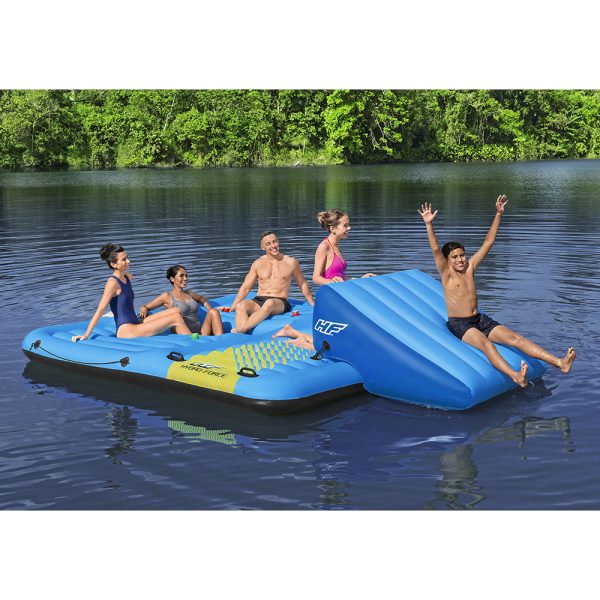 BESTWAY BADEINSEL SUMMER SLIDE MIT WASSERRUTSCHE 365 X 295 CM – Bild 2