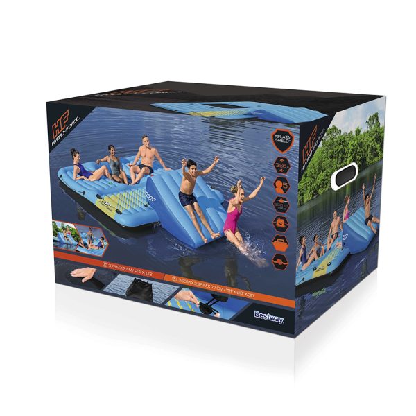 BESTWAY BADEINSEL SUMMER SLIDE MIT WASSERRUTSCHE 365 X 295 CM – Bild 5