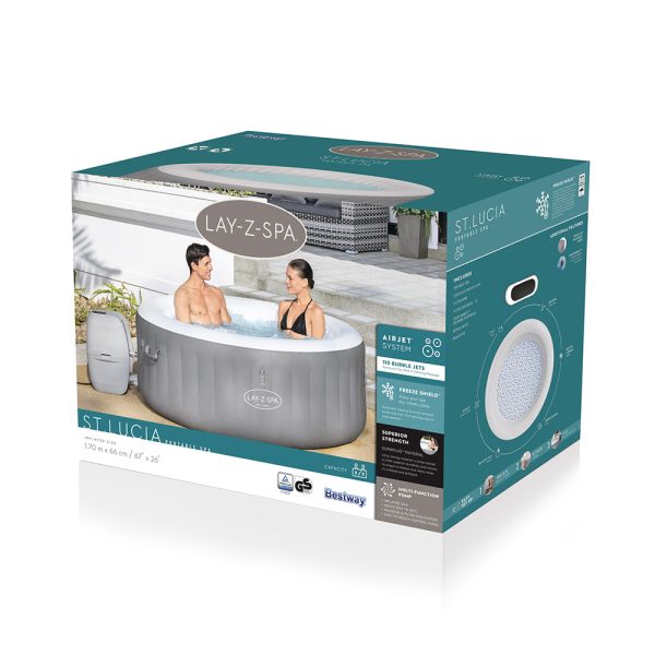 LAY-Z-SPA WHIRLPOOL ST. LUCIA AIRJET FÜRBIS ZU 3 PERSONEN – Bild 5