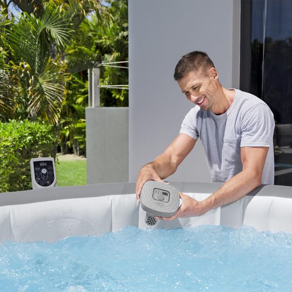 BESTWAY LAY-Z-SPA XTRAS SCHWIMMENDE, AKKUBETRIEBENE SALZWASSERANLAGE 0,5 G/ H – Bild 7