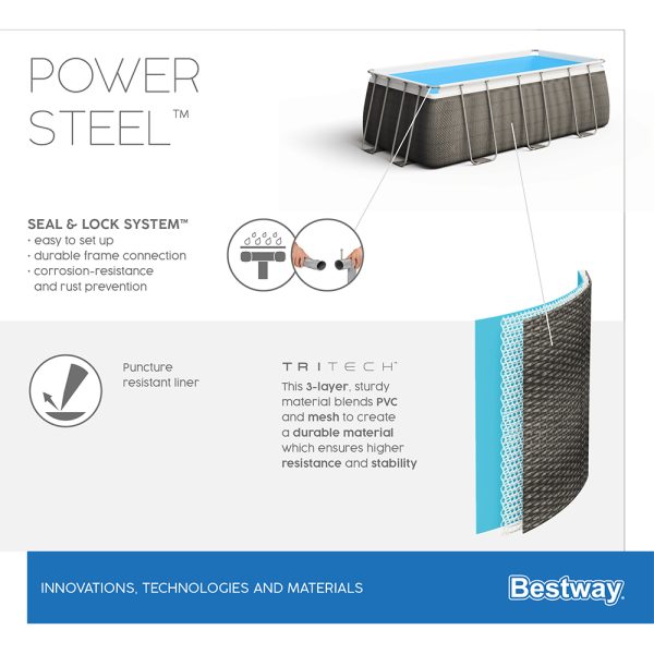 BESTWAY POWER STEEL FRAME POOL KOMPLETT-SET 549 X 274 X 122 CM – Bild 13