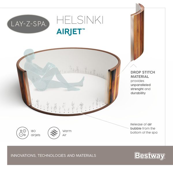 LAY-Z-SPA HELSINKI AIRJET WHIRLPOOL FÜRBIS ZU 7 PERSONEN – Bild 28