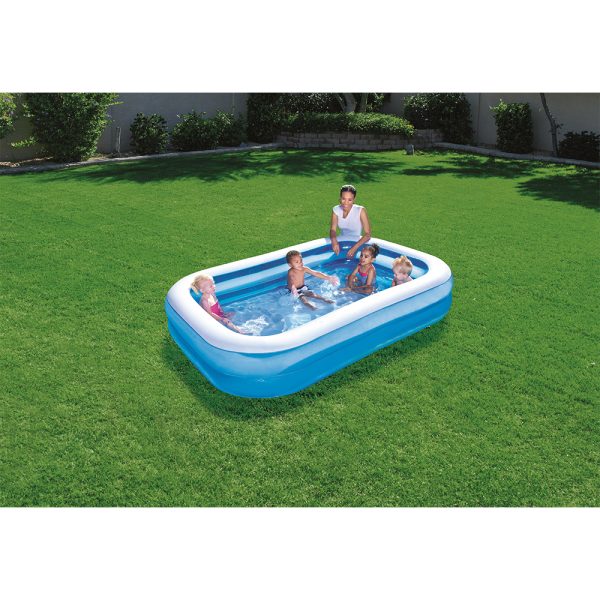 BESTWAY BLUE RECTANGULAR FAMILY POOL 262 X 175 X 51 CM – Bild 2