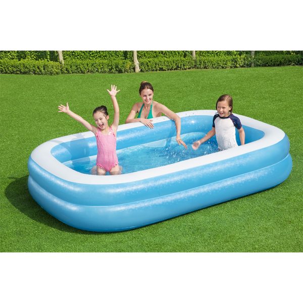 BESTWAY BLUE RECTANGULAR FAMILY POOL 262 X 175 X 51 CM – Bild 4