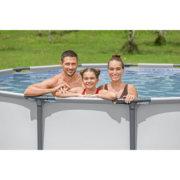 BESTWAY STEEL PRO MAX FRAME POOL KOMPLETT-SET 427 X 122 CM, RUND – Bild 8