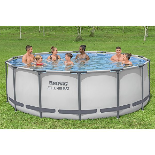 BESTWAY STEEL PRO MAX FRAME POOL KOMPLETT-SET 427 X 122 CM, RUND – Bild 3