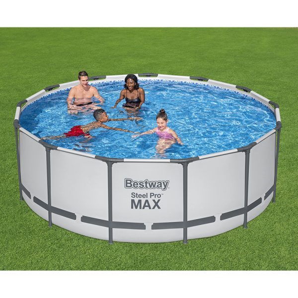 BESTWAY STEEL PRO MAX FRAME POOL KOMPLETT-SET 396 X 122 CM, RUND – Bild 3