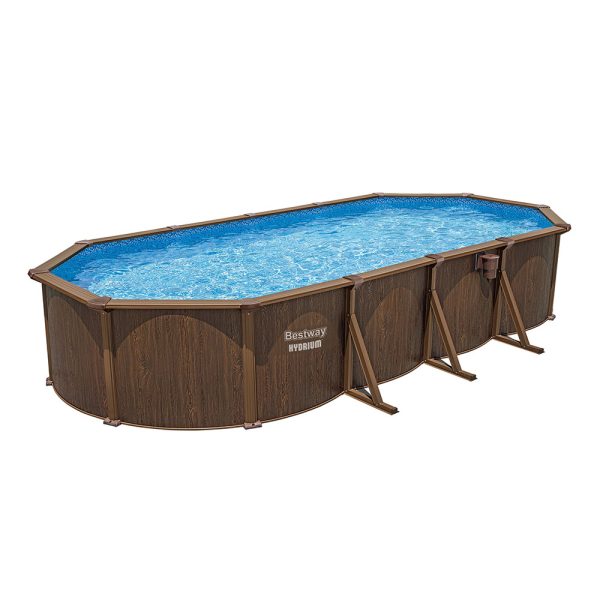 BESTWAY HYDRIUM STAHLWANDPOOL KOMPLETT-SET MIT SANDFILTERANLAGE 732X366X132CM | Sportsness.ch