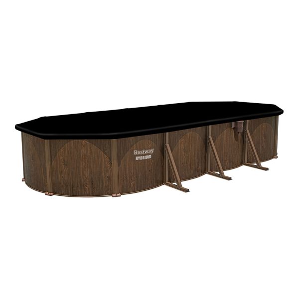 BESTWAY HYDRIUM STAHLWANDPOOL KOMPLETT-SET MIT SANDFILTERANLAGE 732X366X132CM – Bild 2