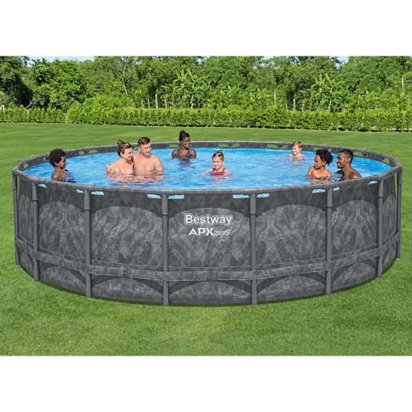 BESTWAY APX365 WINTERFESTES FRAME POOL KOMPLETT-SET MIT SANDFILTERANLAGE 549X132 – Bild 3