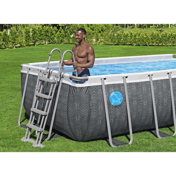 BESTWAY STEEL PRO MAX SPLASHVIEW FRAME POOL KOMPLETT-SET MIT FILTERPUMPE 488X244 – Bild 8