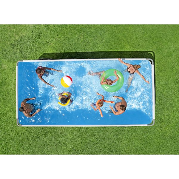 BESTWAY STEEL PRO MAX SPLASHVIEW FRAME POOL KOMPLETT-SET MIT FILTERPUMPE 488X244 – Bild 12