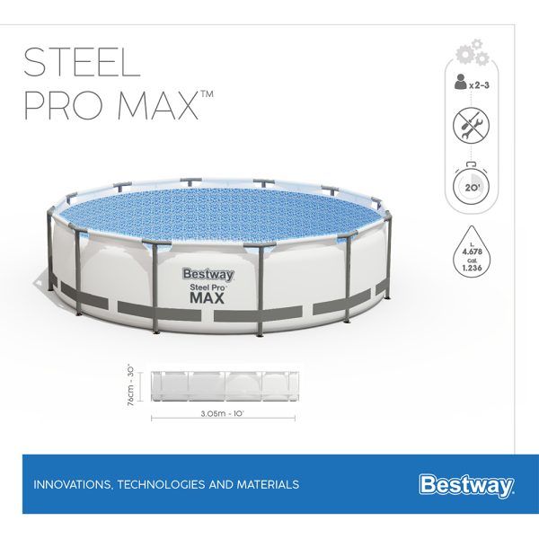 BESTWAY STEEL PRO MAX FRAME POOL SET 305X 76 CM – Bild 9