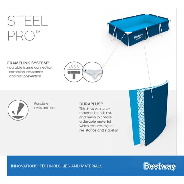 BESTWAY STEEL PRO AUFSTELLPOOL-SET 300 X201 X 66 CM – Bild 28