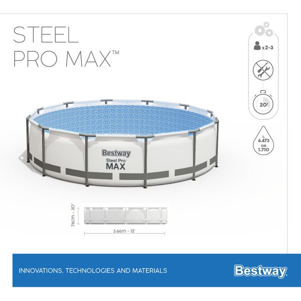 BESTWAY STEEL PRO MAX FRAME POOL SET 366X 76 CM – Bild 8