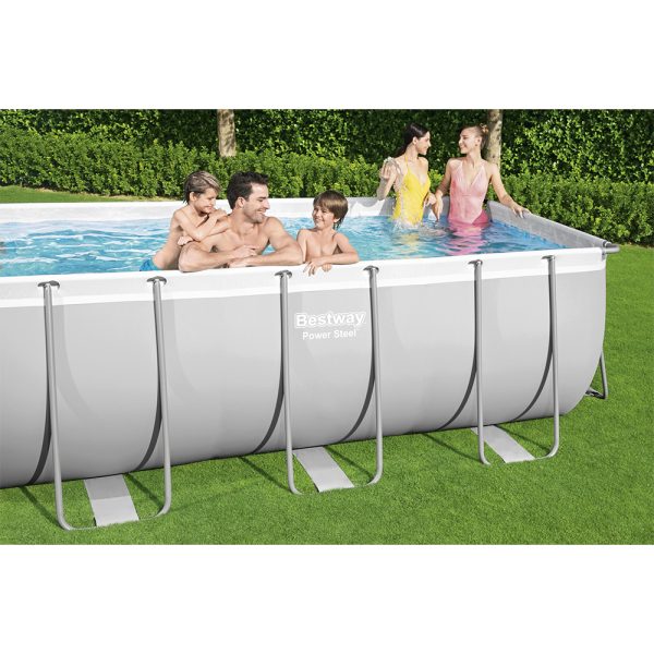 BESTWAY STEEL PRO MAX FRAME POOL SET MIT SANDFILTERANLAGE 412 X 201 X 122 CM – Bild 2