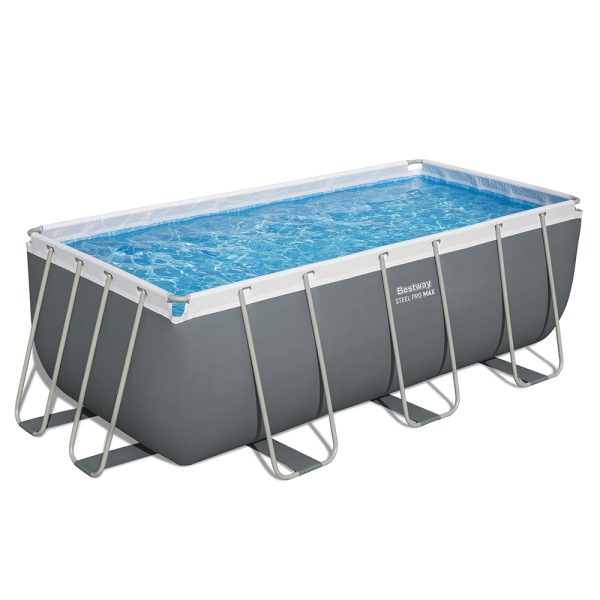 BESTWAY POWER STEEL FRAME POOL-SET 412 X201 X 122 CM | Sportsness.ch