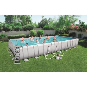 BESTWAY POWER STEEL AUFSTELLPOOL-SET 956X 488 X 132 CM | Sportsness.ch