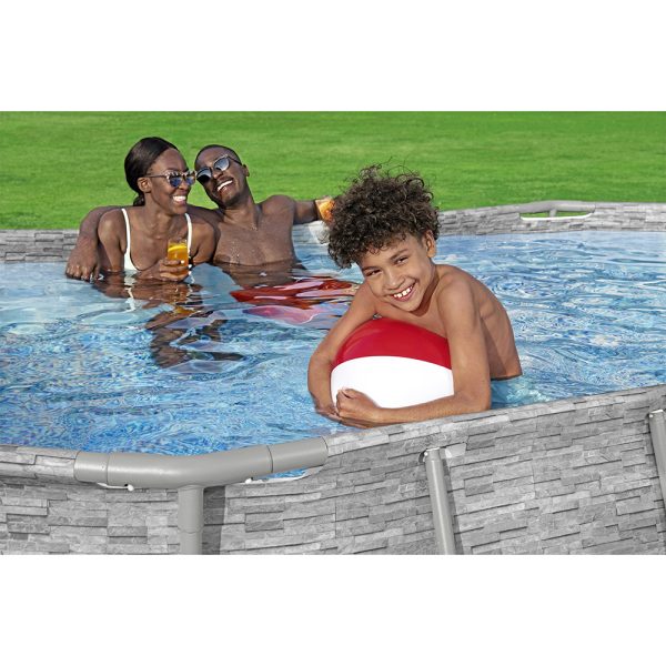 BESTWAY STEEL PRO MAX SPLASHVIEW FRAME POOL KOMPLETT-SET MIT FILTERPUMPE 427X250 – Bild 6