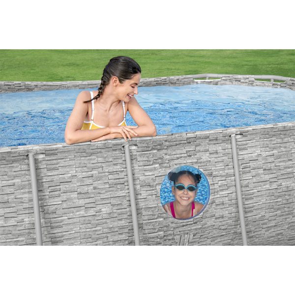 BESTWAY STEEL PRO MAX SPLASHVIEW FRAME POOL KOMPLETT-SET MIT FILTERPUMPE 427X250 – Bild 7