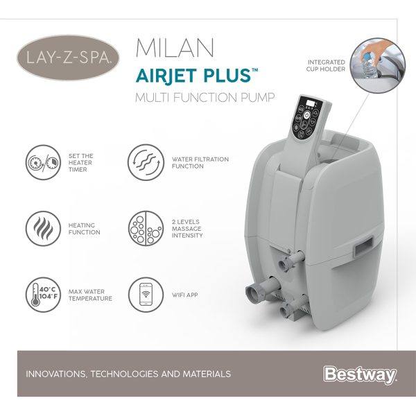 LAY-Z-SPA MILAN AIRJET PLUS WHIRLPOOL MIT APP-STEUERUNG FÜR BIS ZU 6 PERSONEN – Bild 31