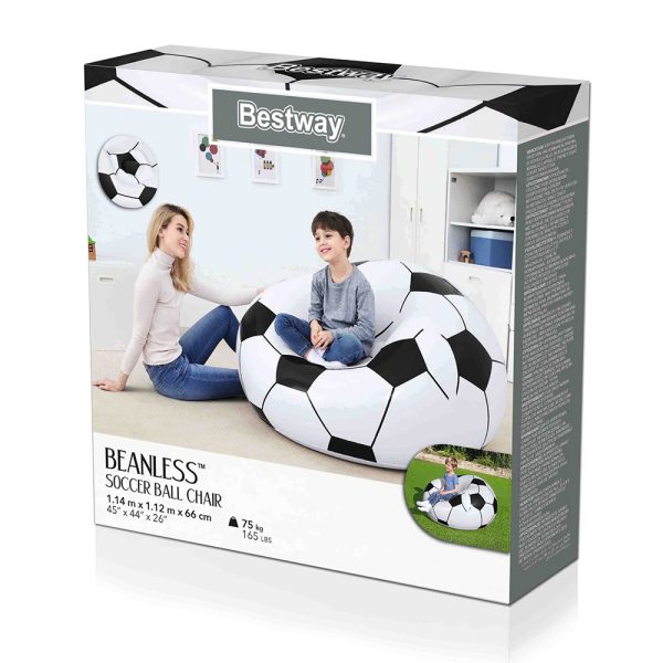 BEANLESS SOCCER BALL CHAIR 114X112X71CM – Bild 3