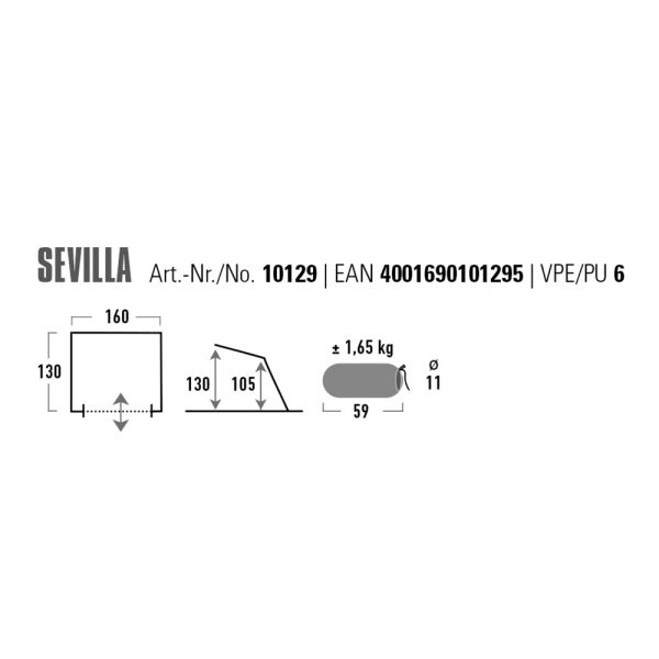 HIGH PEAK STRANDMUSCHEL SEVILLA – Bild 3