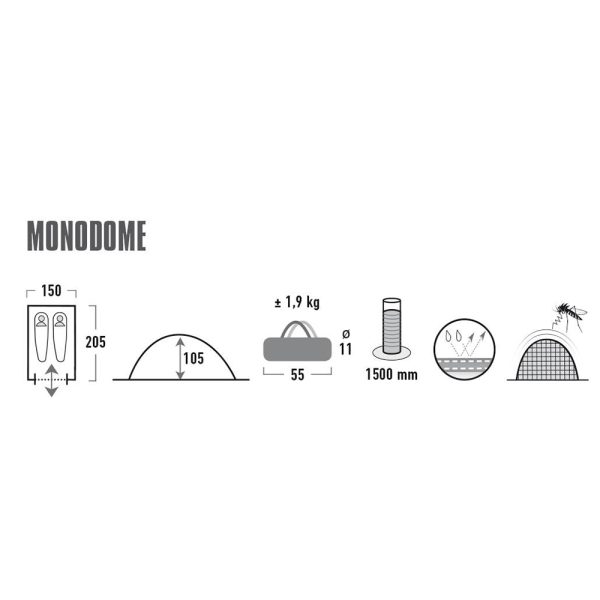 HIGH PEAK ZELT MONODOME – Bild 6