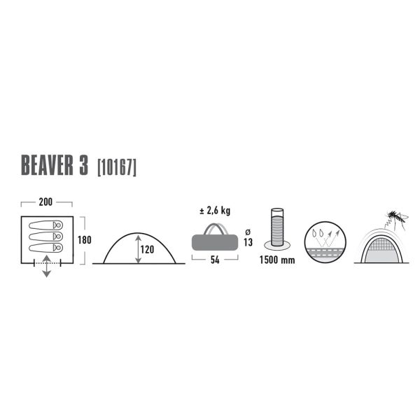 HIGH PEAK ZELT BEAVER 3 – Bild 5