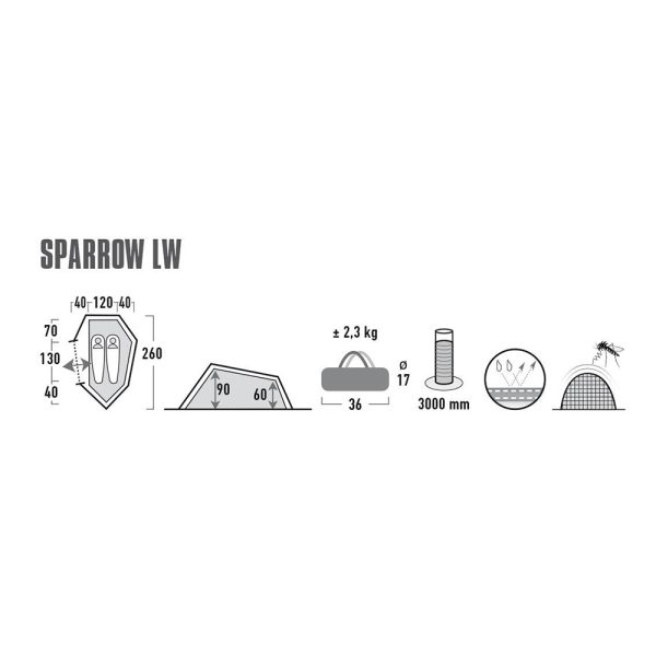 HIGH PEAK TUNNEL-ZELT SPARROW LW – Bild 5
