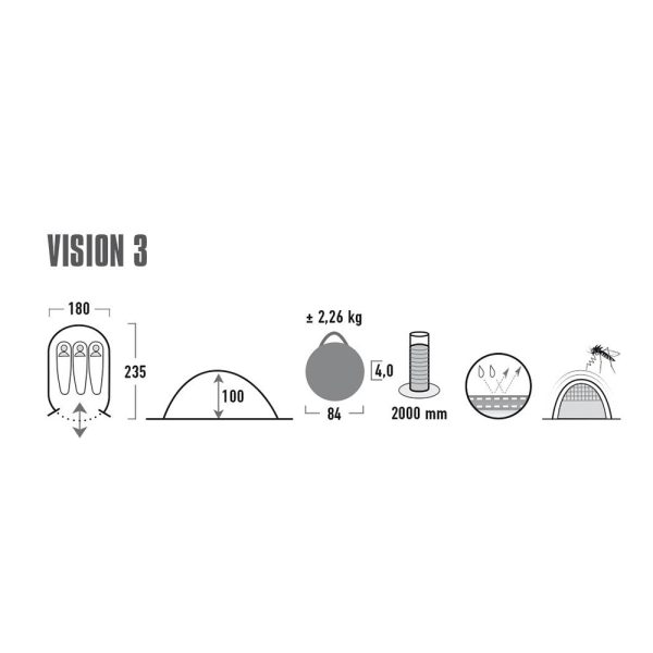 HIGH PEAK WURFZELT VISION 3 BLACK – Bild 4