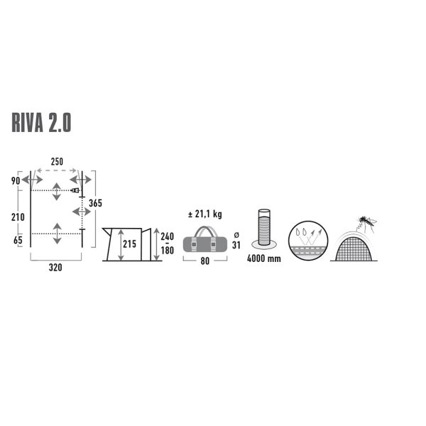 HIGH PEAK BUS-ZELT RIVA 2.0 – Bild 8
