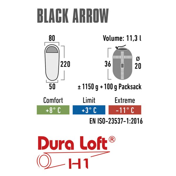 HIGH PEAK MUMIENSCHLAFSACK BLACK ARROW – Bild 5