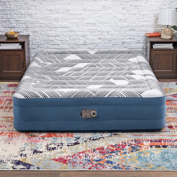 BESTWAY TRITECH LUFTBETT FASHION FLOCK MIT INTEGRIERTER ELEKTROPUMPE 203X152X36 – Bild 4