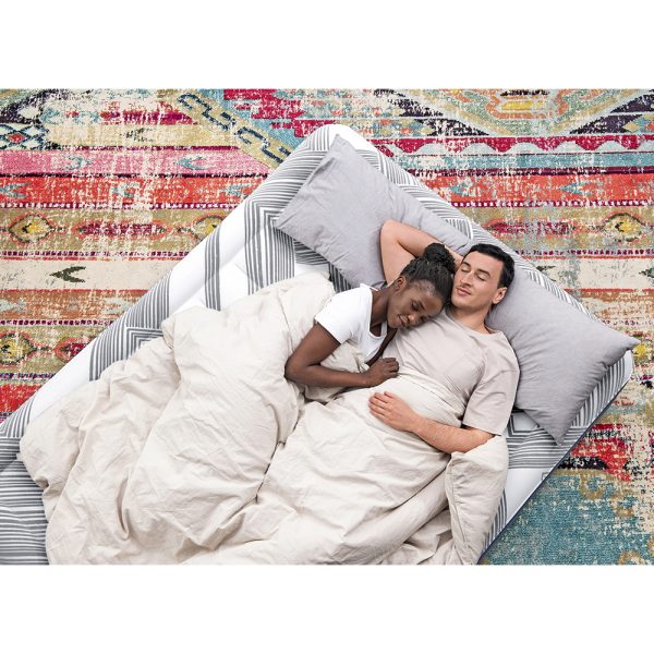 BESTWAY TRITECH LUFTBETT FASHION FLOCK MIT INTEGRIERTER ELEKTROPUMPE 203X152X36 – Bild 5
