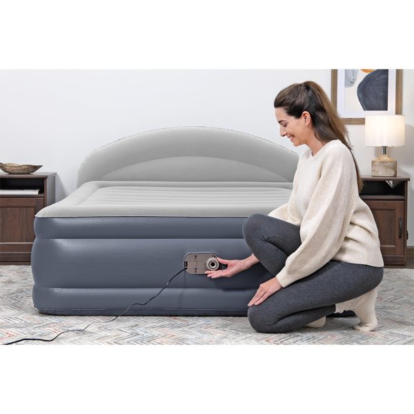 BESTWAY DOPPELLUFTBETT MIT LOUNGELUX KOPFTEIL UND INTEGRIERTER ELEKTROPUMPE – Bild 6