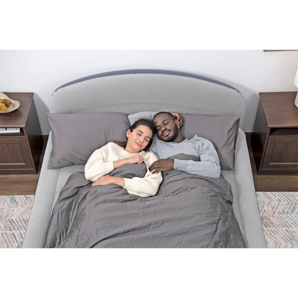 BESTWAY DOPPELLUFTBETT MIT LOUNGELUX KOPFTEIL UND INTEGRIERTER ELEKTROPUMPE – Bild 2