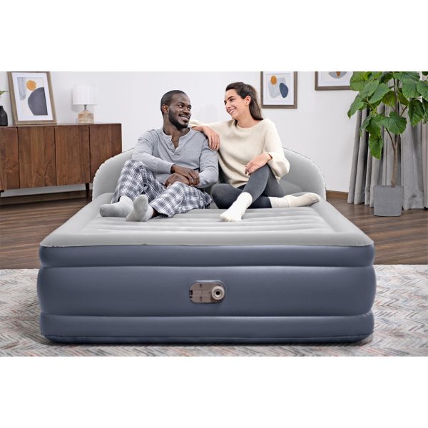 BESTWAY DOPPELLUFTBETT MIT LOUNGELUX KOPFTEIL UND INTEGRIERTER ELEKTROPUMPE – Bild 5