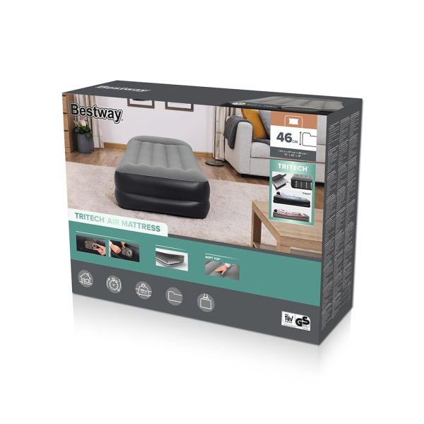 BESTWAY TRITECH TWINSIZE-LUFTBETT MIT INTEGRIERTER ELEKTROPUMPE 191 X 97 X 46 CM – Bild 3