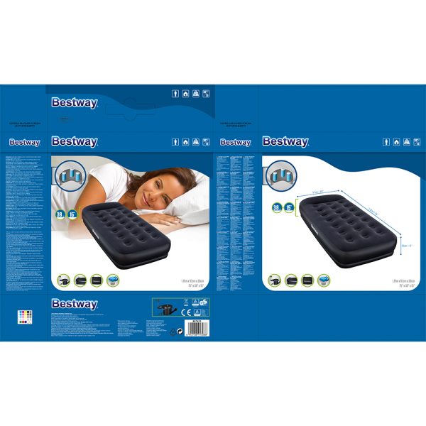 BESTWAY LUFTBETT RESTAIRA MIT AC-LUFTPUMPE 191 X 97 X 38 CM – Bild 10