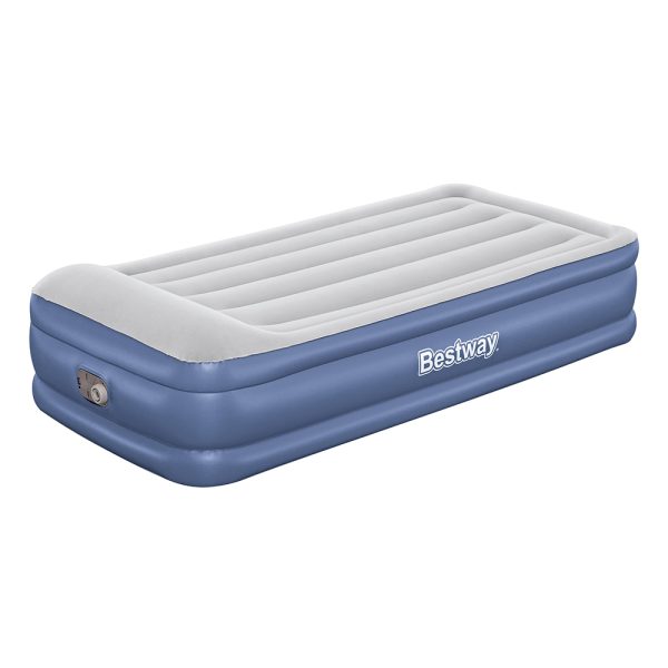 BESTWAY TRITECH TWIN LUFTBETT MIT INTEGRIERTER ELEKTROPUMPE 191 X 97 X 46 CM | Sportsness.ch