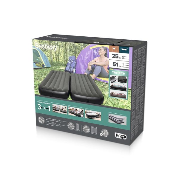 BESTWAY TRITECH CONNECT AND REST 3-IN-1TWIN/KINGSIZE-LUFTBETT 188 X 99 X 25 CM – Bild 3